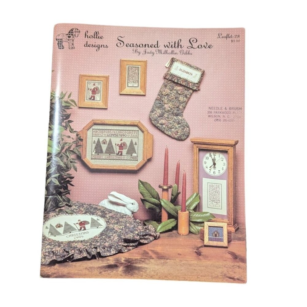 Hollie Designs Seasoned With Love Cross-Stitch Patterns Christmas-Themed‎ 1989
